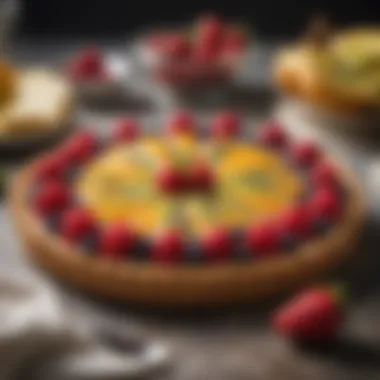 Delightful fruit tart made with safe ingredients for ulcerative colitis