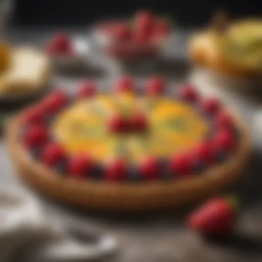 Delightful fruit tart made with safe ingredients for ulcerative colitis