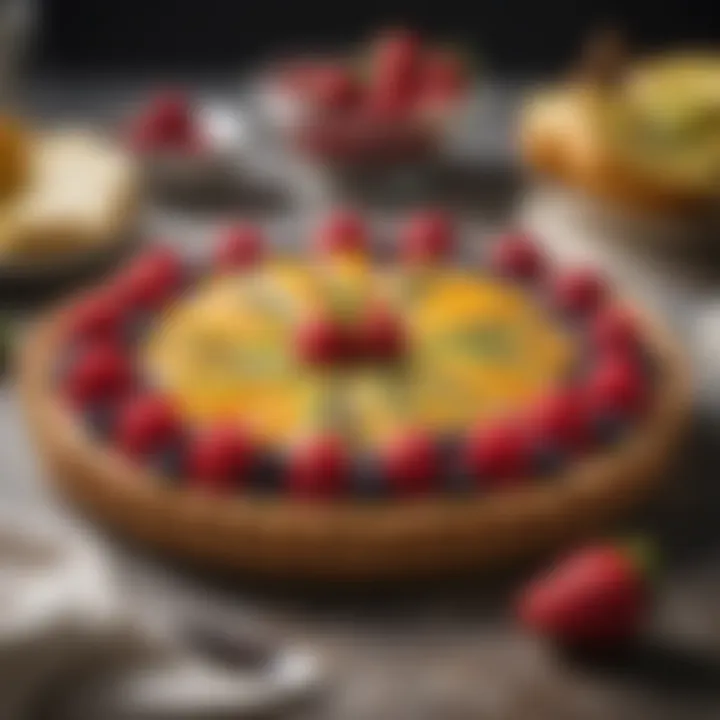 Delightful fruit tart made with safe ingredients for ulcerative colitis