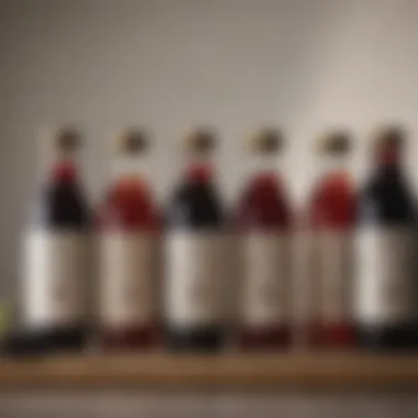 Bottles of elderberry syrup displayed on a shelf