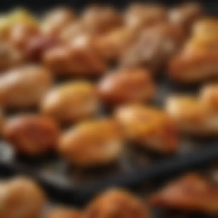 Nutritional information chart for different chicken types