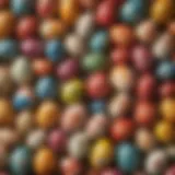 Colorful hand-painted eggs showcasing various artistic styles