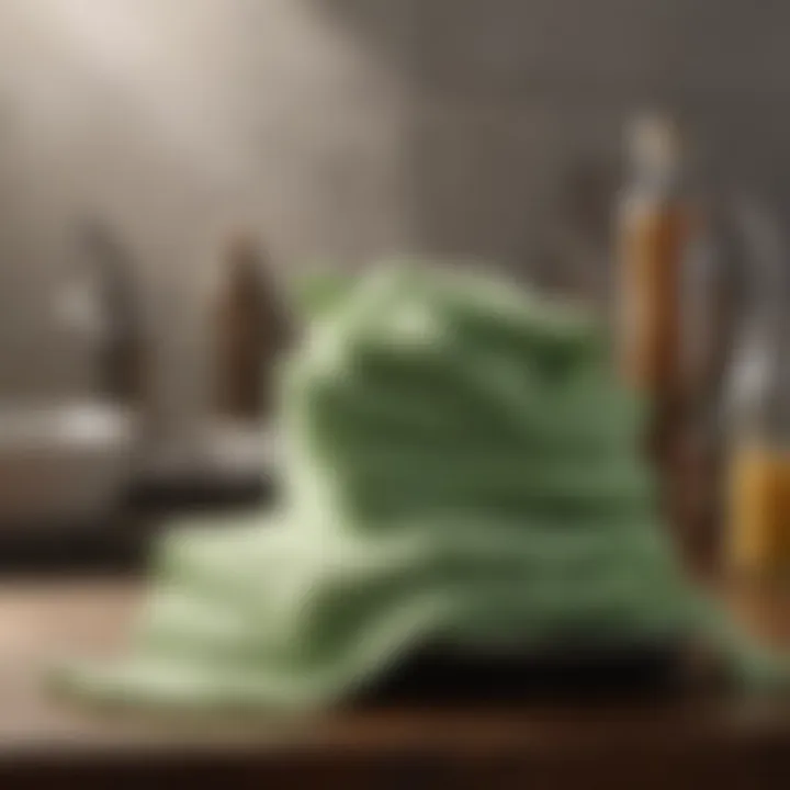 A collection of maintenance products for prolonging the life of dish cloths