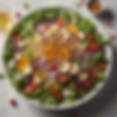 Fresh and Colorful Salad Vibrant salad with fresh ingredients