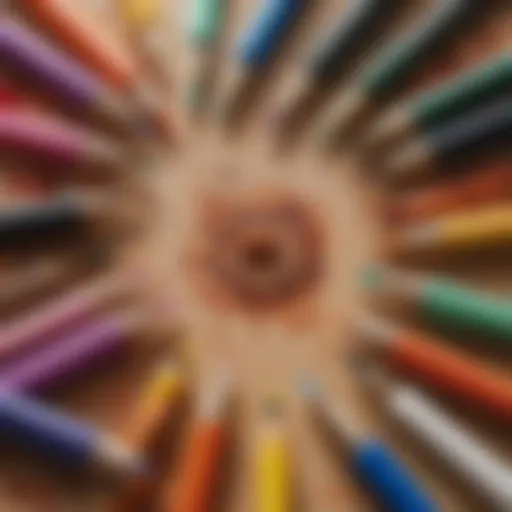A vibrant selection of edible drawing pens showcasing various colors.
