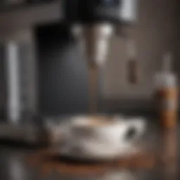 A coffee maker showcasing instant coffee integration