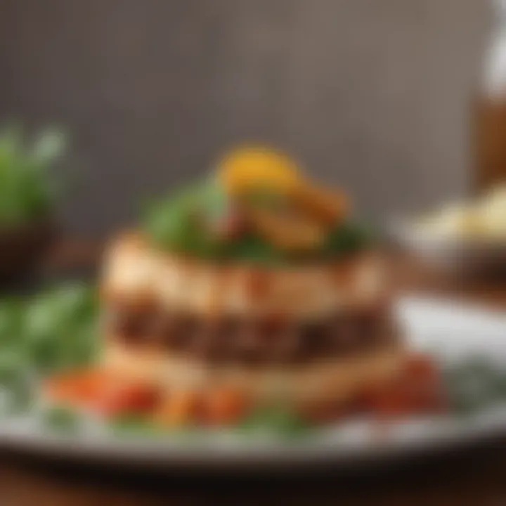 An elegant presentation of a quick meal garnished with herbs