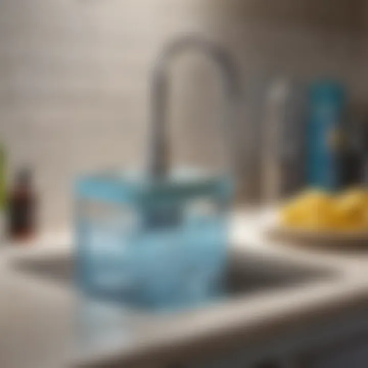 Under-sink water filtration unit showcasing its compact size and efficiency