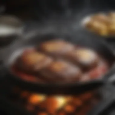 Advantages of Cast Iron in Broiling Illustration of the benefits of using cast iron for broiling