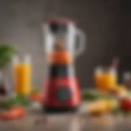 Compact portable blender with vibrant colors