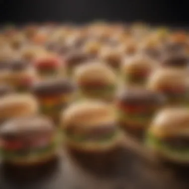 An array of customizable hamburger toppings suitable for diabetics