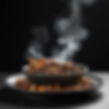 Artistry in Smoked Culinary Creations A beautifully plated smoked dish, illustrating the artistry of smoking techniques