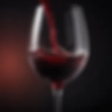 Rich Red Wine Experience A close-up of a wine glass filled with a rich red wine, highlighting its deep color and clarity.