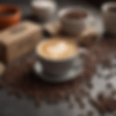 Coffee subscription box opened, revealing curated offerings