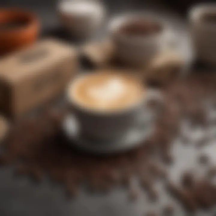Coffee subscription box opened, revealing curated offerings