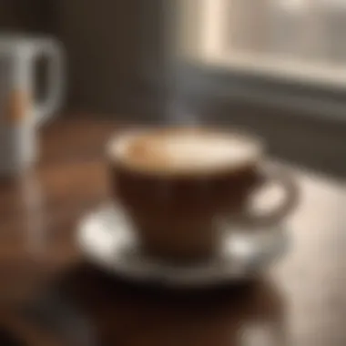 A serene coffee moment illustrating relaxation and enjoyment