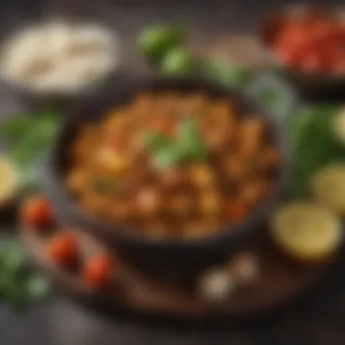 An array of fresh ingredients commonly found in Balti cuisine.