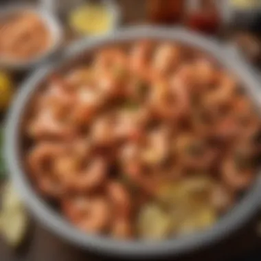 Ingredients for Authentic BBQ Shrimp Freshly sourced ingredients for BBQ shrimp