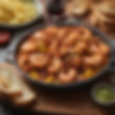 BBQ Shrimp with Crusty Bread BBQ shrimp served with crusty bread