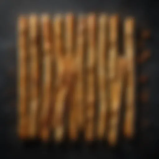 A selection of freshly baked breadsticks showcasing a golden-brown texture and appealing shapes.