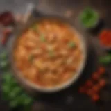 A vibrant bowl of chicken penne pasta with rich tomato sauce and fresh basil