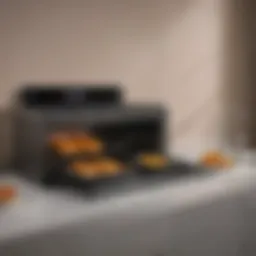 Sleek cooking range with air fryer