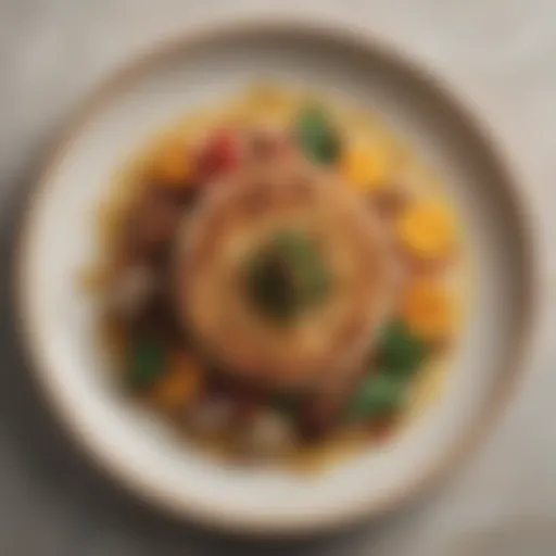 A beautifully plated dish showcasing local ingredients