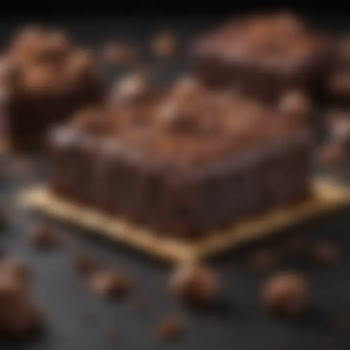 A decadent dessert featuring dark chocolate without refined sugar