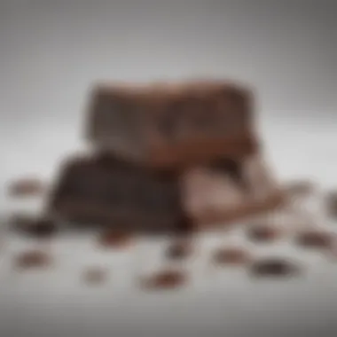 Health benefits of dark chocolate displayed visually