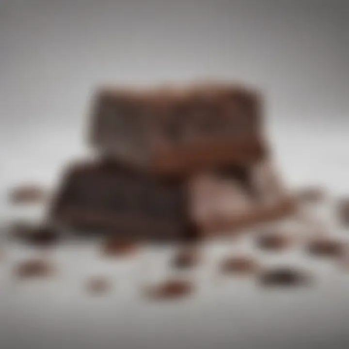 Health benefits of dark chocolate displayed visually