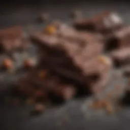 Rich dark chocolate pieces with natural sweeteners