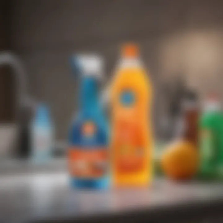 Comparative analysis of cleaning products including Dawn Degreaser