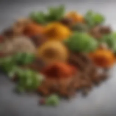 An array of herbs and spices that can enhance meals while supporting heart health.