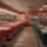 A vintage diner interior showcasing retro decor and inviting ambiance.