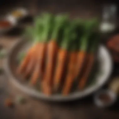 Herb-Infused Roasted Carrots Roasted carrots with herbs and spices