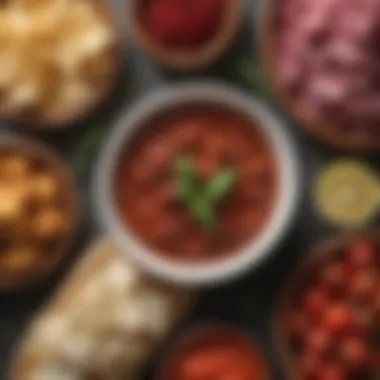 Fresh Ingredients for Flavorful Dips Fresh ingredients for Mediterranean dips