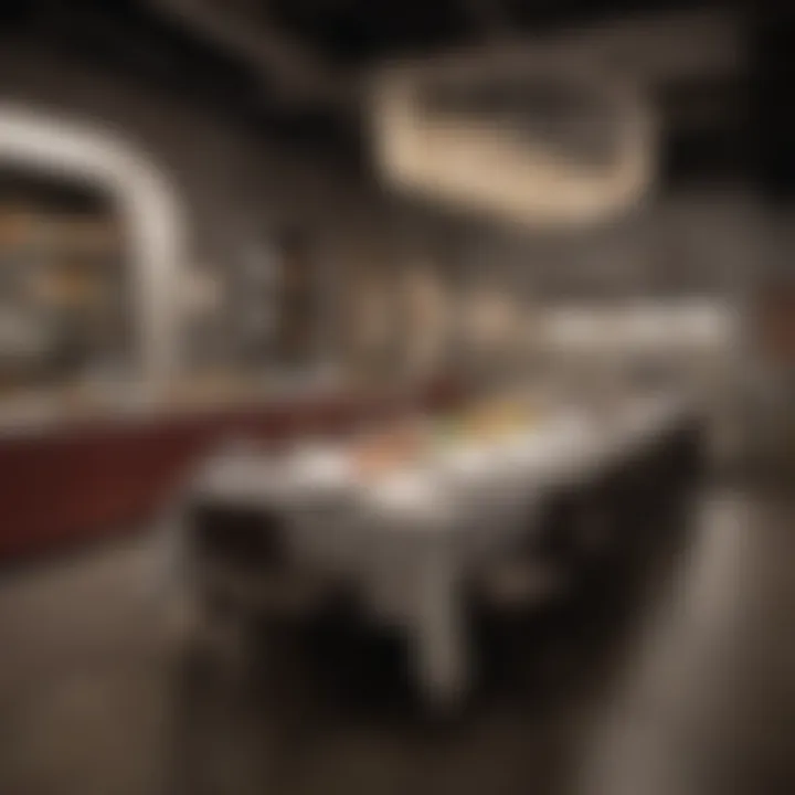 Innovative dining setup reflecting adaptability in food service