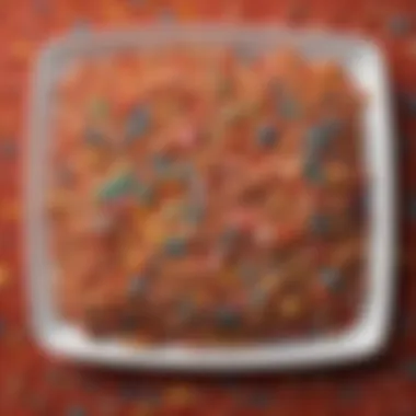 Colorful Fruity Pebbles Rice Krispie treats arranged on a vibrant plate
