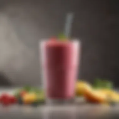 Nutritional chart showcasing smoothie benefits