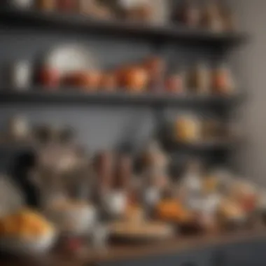 Diverse Home Goods Display A beautifully arranged home goods display showcasing a variety of kitchenware and decor items.