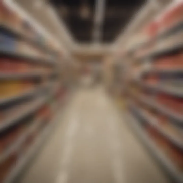 An inviting shopping aisle filled with an array of household essentials and decorative items.