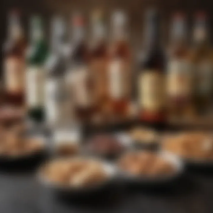 Chart comparing carb content in various alcoholic beverages