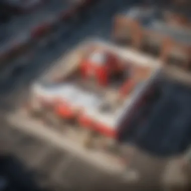 KFC Market Presence from Above Aerial view of multiple KFC locations indicating market presence