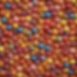 Vibrant display of Lucas Powder Candy varieties showcasing unique colors and textures.