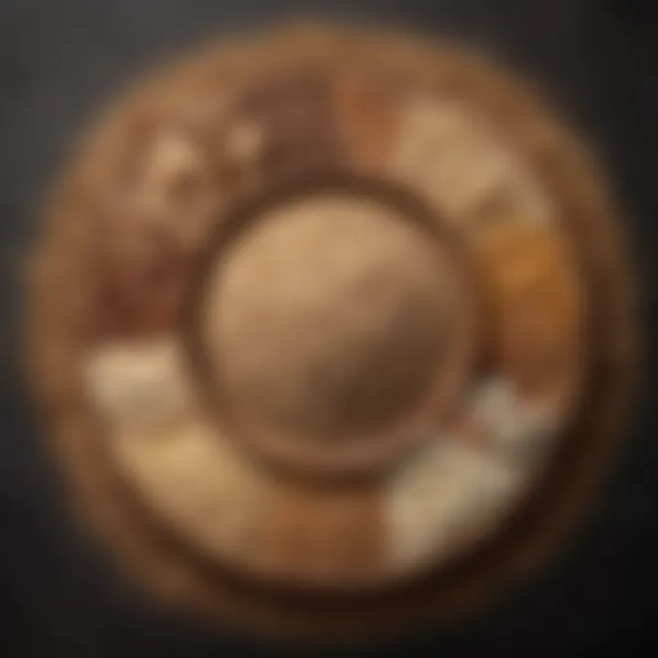 An assortment of whole grains in a bowl