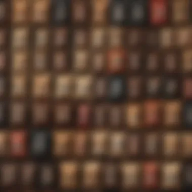 An assortment of natural decaf coffee packages displayed elegantly