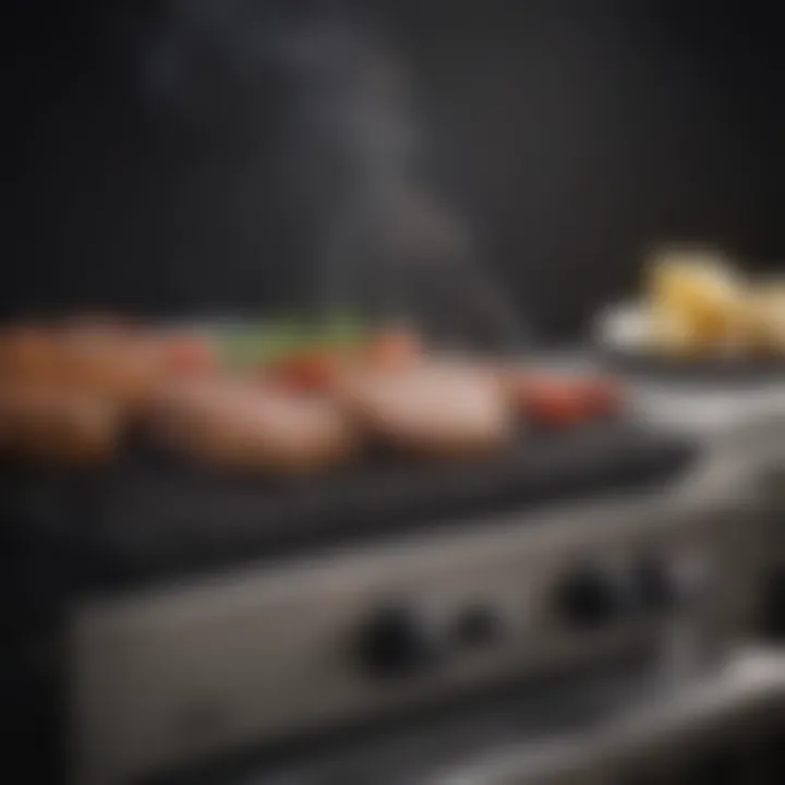 Sleek electric grill designed for modern convenience