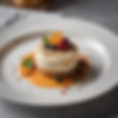 Artfully plated dessert highlighting culinary creativity