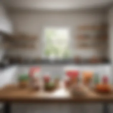 Eco-Conscious Kitchen with Non-Plastic Storage Options Non-plastic food storage bags in a modern kitchen setting