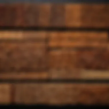 An arrangement of different wood types with flavor notes